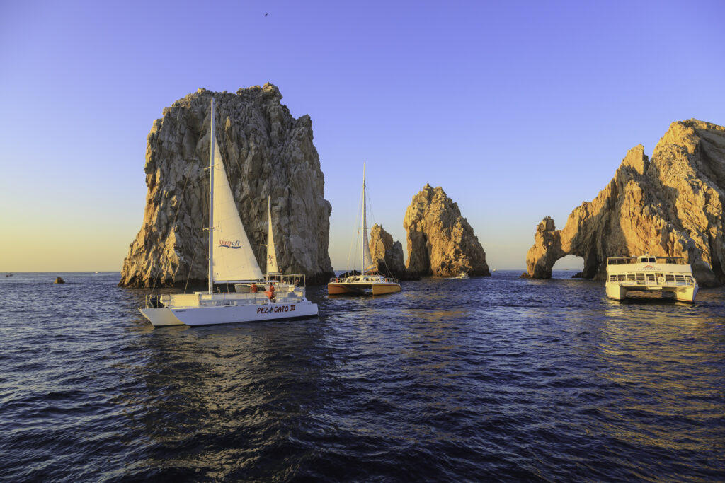 Catamans, near Land's End, Cabo San Lucas, Baja CA, Mexico.